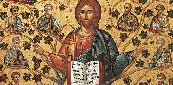 icone le christ et les apôtres