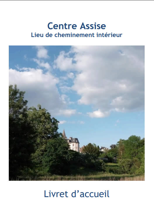 couverture du livret d'accueil du Centre Assise, vue de Saint Gervais