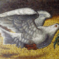 mosaïque Saint siège colombe paix